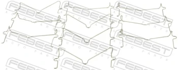 FEBEST Pružina, obložení kotoučové brzdy  (0103-003-PCS10)