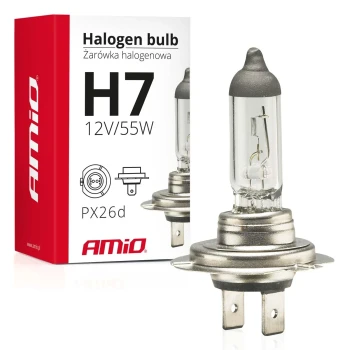 AMiO Halogenová žárovka H7 12V 55W UV filtr (E8)  | 01156