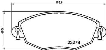 HELLA PAGID Sada brzdových destiček, kotoučová brzda  (8DB 355 009-071)