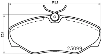 HELLA PAGID Sada brzdových destiček, kotoučová brzda  (8DB 355 011-091)