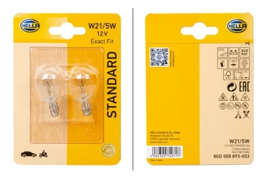 HELLA Žárovka, brzdové / koncové světlo STANDARD  (8GD 008 893-003)