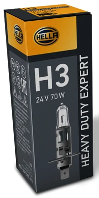 HELLA Zarovka, dalkovy svetlomet HEAVY DUTY EXPERT LONGER LIFETIME, VIBRATION RESISTANT  (8GH 002 090-471)