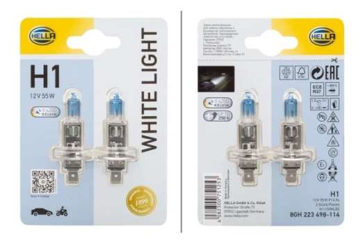 HELLA Zarovka, dalkovy svetlomet WHITE LIGHT UP TO 300h, UP TO 4200 KELVIN  (8GH 223 498-114)