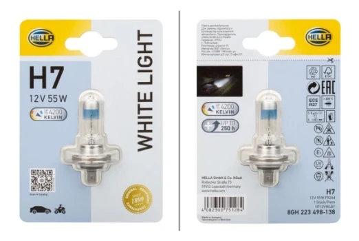 HELLA Zarovka, dalkovy svetlomet WHITE LIGHT UP TO 300h, UP TO 4200 KELVIN  (8GH 223 498-138)