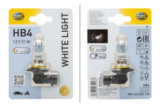 HELLA Zarovka, dalkovy svetlomet WHITE LIGHT UP TO 300h, UP TO 4200 KELVIN  (8GH 223 498-178)