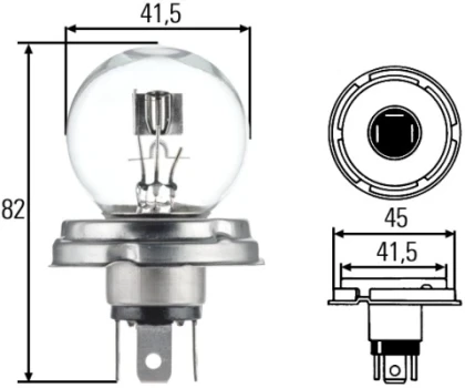 HELLA Žárovka, hlavní světlomet STANDARD  (8GD 002 088-071)