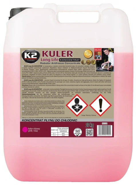 K2 koncentrát chladicí kapaliny růžový 23 kg | W416R