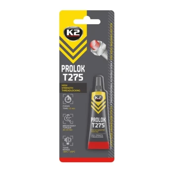 K2 Prolok T275 - 6 ml fixátor šroubových spojů vysoké pevnosti (červený)