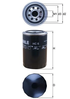 KNECHT Filtr, pracovní hydraulika  (HC 6)