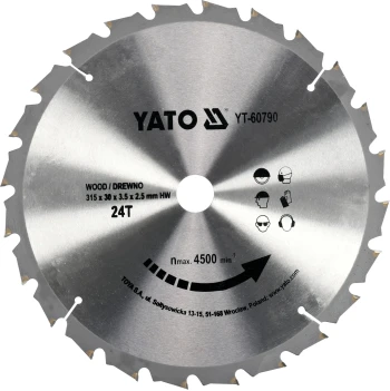 Kotouč na stavební dřevo 315x30mm 24z YT-60790