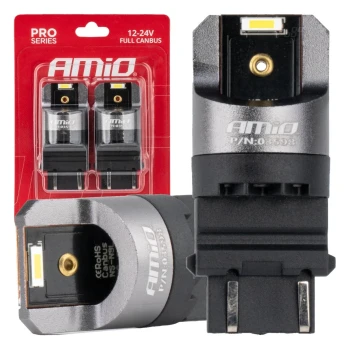 AMiO LED žárovky FULL CANBUS PRO P27/7W 2x3157 SMD bílé 12V 24V  | 03598