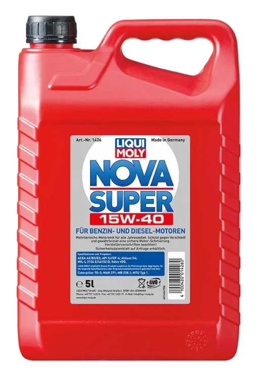 LIQUI MOLY GmbH 1426 Motorový olej nova super 15w-40