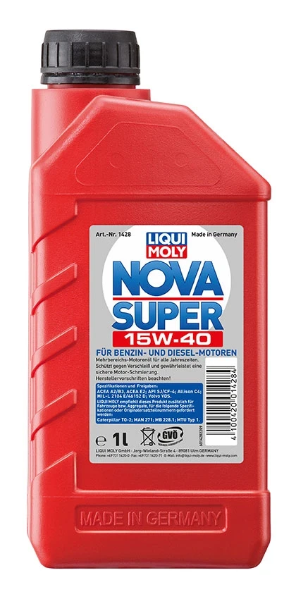 LIQUI MOLY GmbH 1428 Motorový olej nova super 15w-40