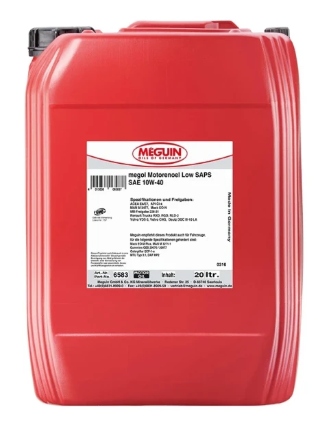 LIQUI MOLY Motorový olej megol low saps 10w-40 6583