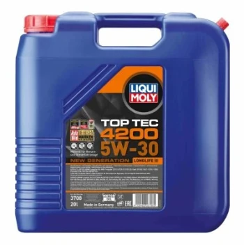 LIQUI MOLY Motorový olej Top Tec 4200 5W-30 New Generation 20 l  (3708)