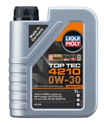LIQUI MOLY Motorový olej Top Tec 4210 0W-30 1 l  (21604)