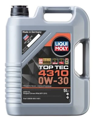 LIQUI MOLY Motorový olej Top Tec 4310 0W-30 5 l  (2362)