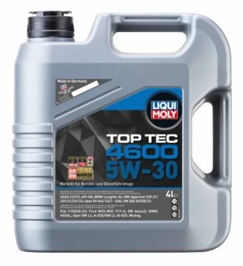 LIQUI MOLY Motorový olej Top Tec 4600 5W-30 4 l  (3763)