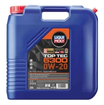 LIQUI MOLY Motorový olej Top Tec 6300 0W-20 20 l  (21212)