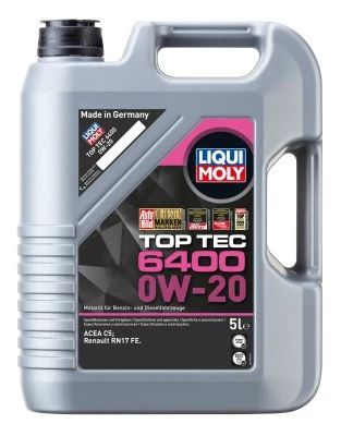 LIQUI MOLY Motorový olej Top Tec 6400 0W-20 5 l  (21585)
