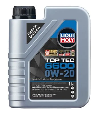 LIQUI MOLY Motorový olej Top Tec 6600 0W-20 1 l  (21410)