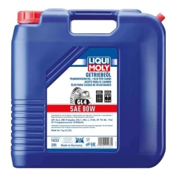 LIQUI MOLY Olej do převodovky Getriebeöl (GL4) SAE 80W  (1033)