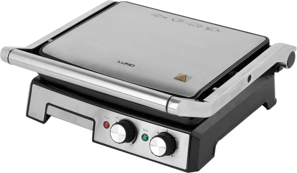 LUND kontaktní gril 2000W 3 v 1 nerez | 67457