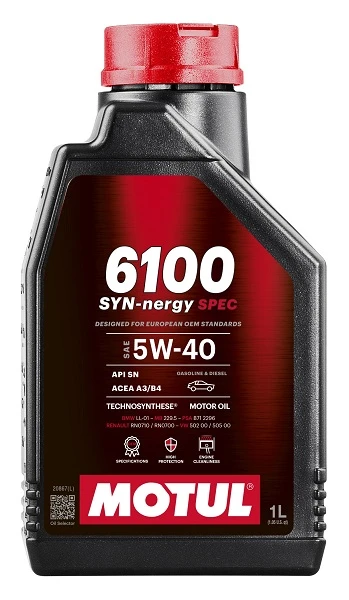 MOTUL Motorový olej 6100 SYN-NERGY SPEC 5W-40 1 l  (112925)