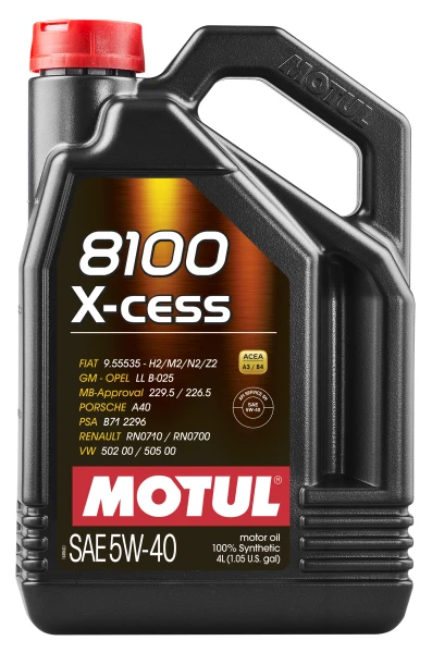 MOTUL Motorový olej 8100 X-CESS 5W-40 4 l  (104256)