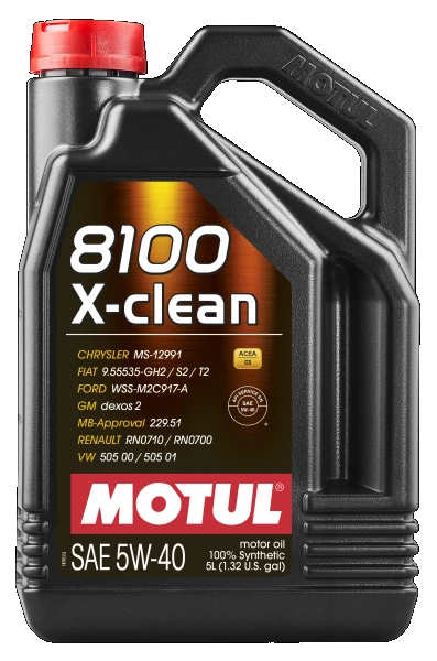 MOTUL Motorový olej 8100 X-CLEAN 5W-40 5 l  (102051)