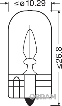 OSRAM Žárovka, osvětlení interiéru ORIGINAL  (2841)