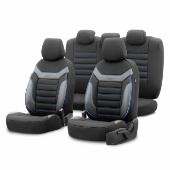 AMiO Sada autopotahů OTOM INDIVIDUAL 203 BLACK/BLUE 3-ZIP  | OT74052
