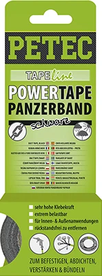 PETEC Lepicí páska DUCT TAPE, BLACK  (86105)