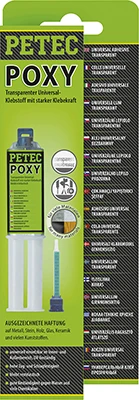 PETEC Univerzální lepidlo UNIVERSAL ADHESIVE TRANSPARENT  (98425)