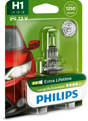 PHILIPS Zarovka, dalkovy svetlomet LongLife EcoVision  (12258LLECOB1)