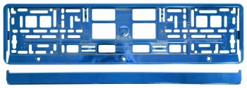 Podložka pod SPZ BLUE metallic 91563