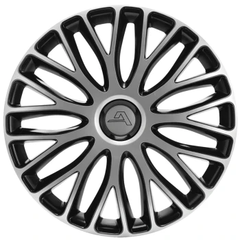 Poklice Milano 15" černo-stříbrná, 1 ks 5801306