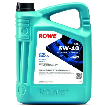 ROWE Motorový olej HIGHTEC SYNT RS SAE 5W-40 HC-D (20163) 5 l  (20163-0050-99)