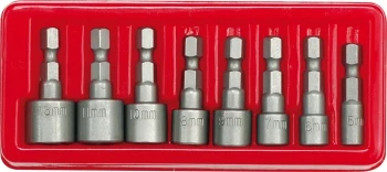 Sada bitů nástavců šestihranných 8 ks CrV 1/4" TO-66113