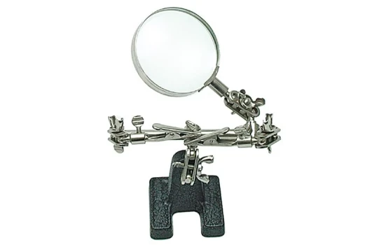 Sada " třetí ruka " lupa 62 mm TO-73500