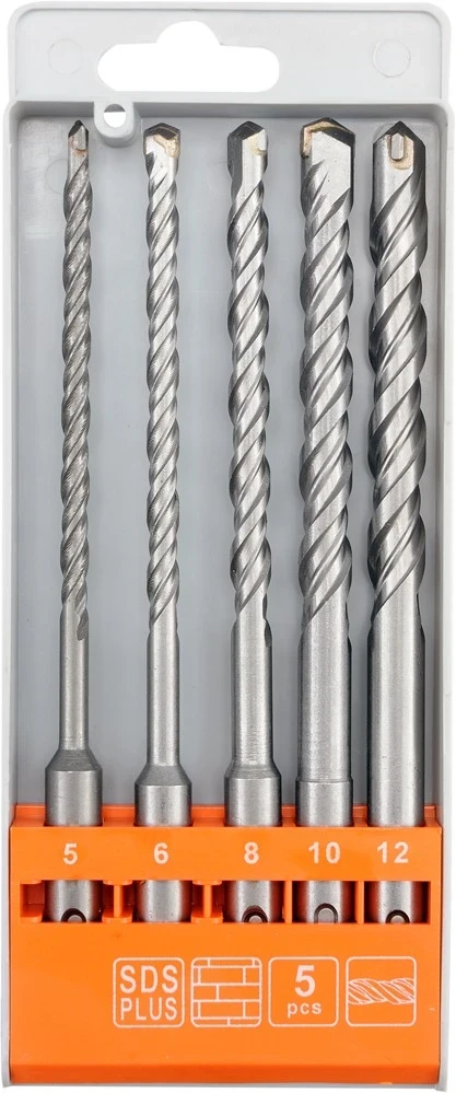 Sada vrtáků do betonu SDS+ 5 ks S4 160 mm TO-23988