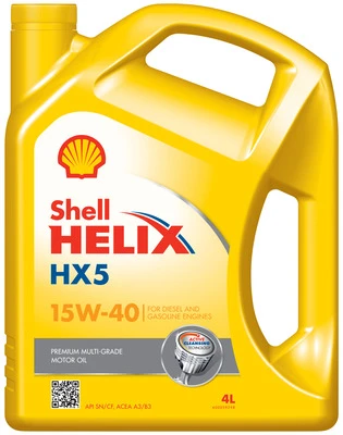 SHELL Motorový olej Helix HX5 15W-40 4 l  (550046285)