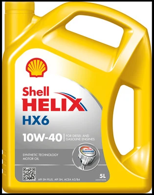 SHELL Motorový olej Helix HX6 10W-40 5 l  (550053777)