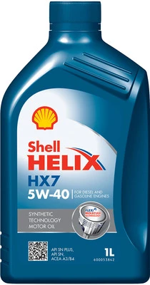 SHELL Motorový olej Helix HX7 5W-40 (SN Plus) 1 l  (550053739)