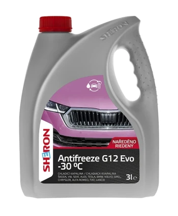 SHERON Antifreeze G12 Evo -30 °C 3 lt 1014146