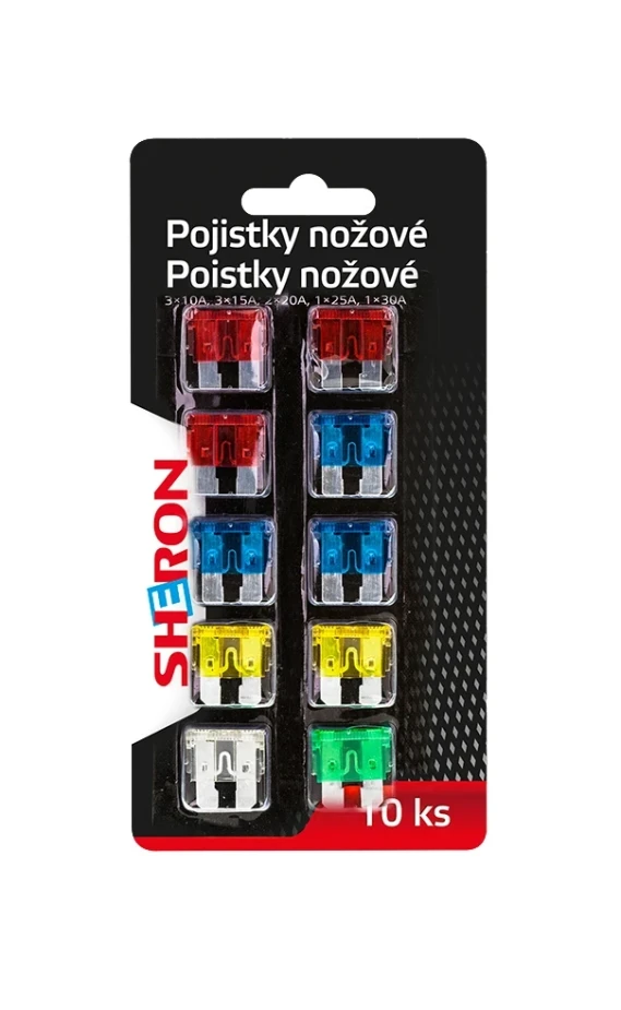 SHERON Pojistky nožové 10 ks 6000200