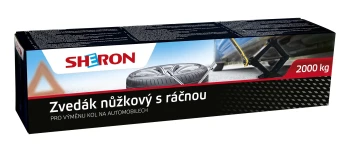 SHERON Zvedák nůžkový 2000 kg s ráčnou 6000091
