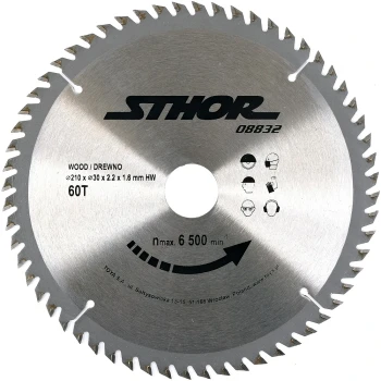 STHOR kotouč na dřevo 210 x 30 mm 60z | 08832