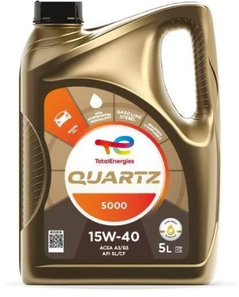 TOTAL DVSE Motorový olej TotalEnergies QUARTZ 5000 15W-40 5 l  (213677)