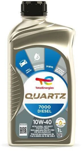 TOTAL DVSE Motorový olej TotalEnergies QUARTZ 7000 DIESEL 10W-40 (FR) 1 l  (213744)